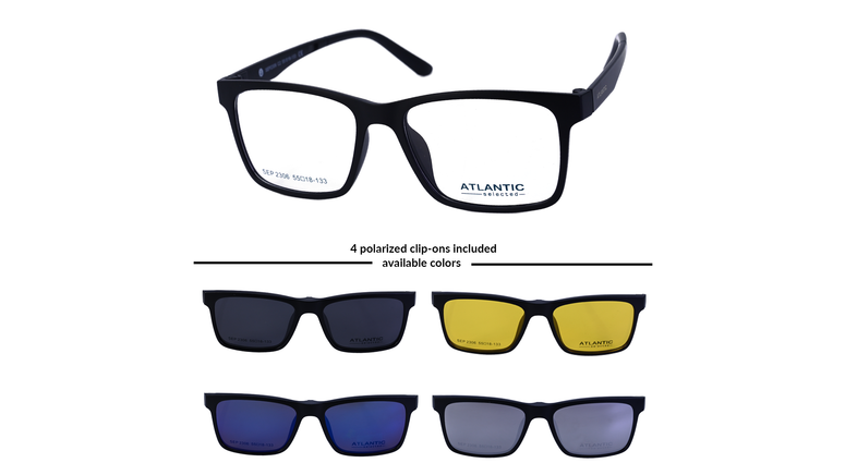 Rama Ochelari Vedere Clip On Barbati Rectangulara, Atlantic Selected SEP2306 C2